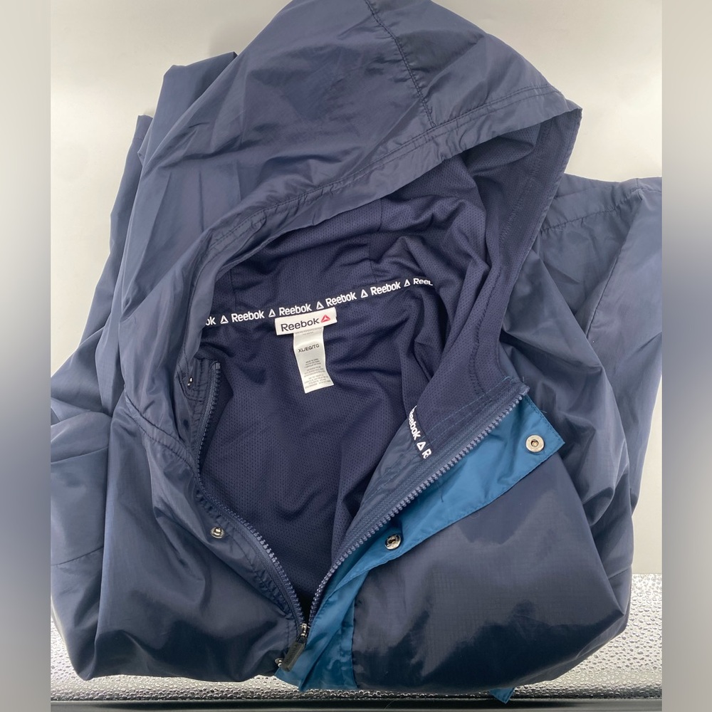 Reebok | Mens XL Navy Blue Striker Woven 1/2 Zip Anorak Lined Pullover | NWOT | - Picture 11 of 13